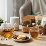 Balanced Day Plan with Herbal Teas and Snacks